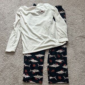 Holiday Shark Pajama Set